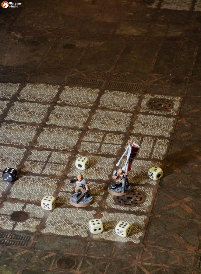 Warzone Studio Kill Team 2-in-1 Double-Sided Rubber Battle Mat: Depalemon + Pale in The Dark + Bag - Image 3